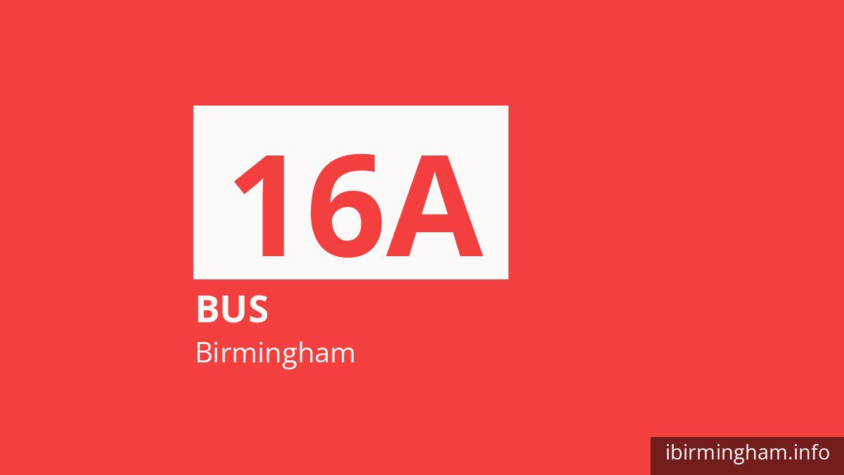 Bus route 16A in Birmingham