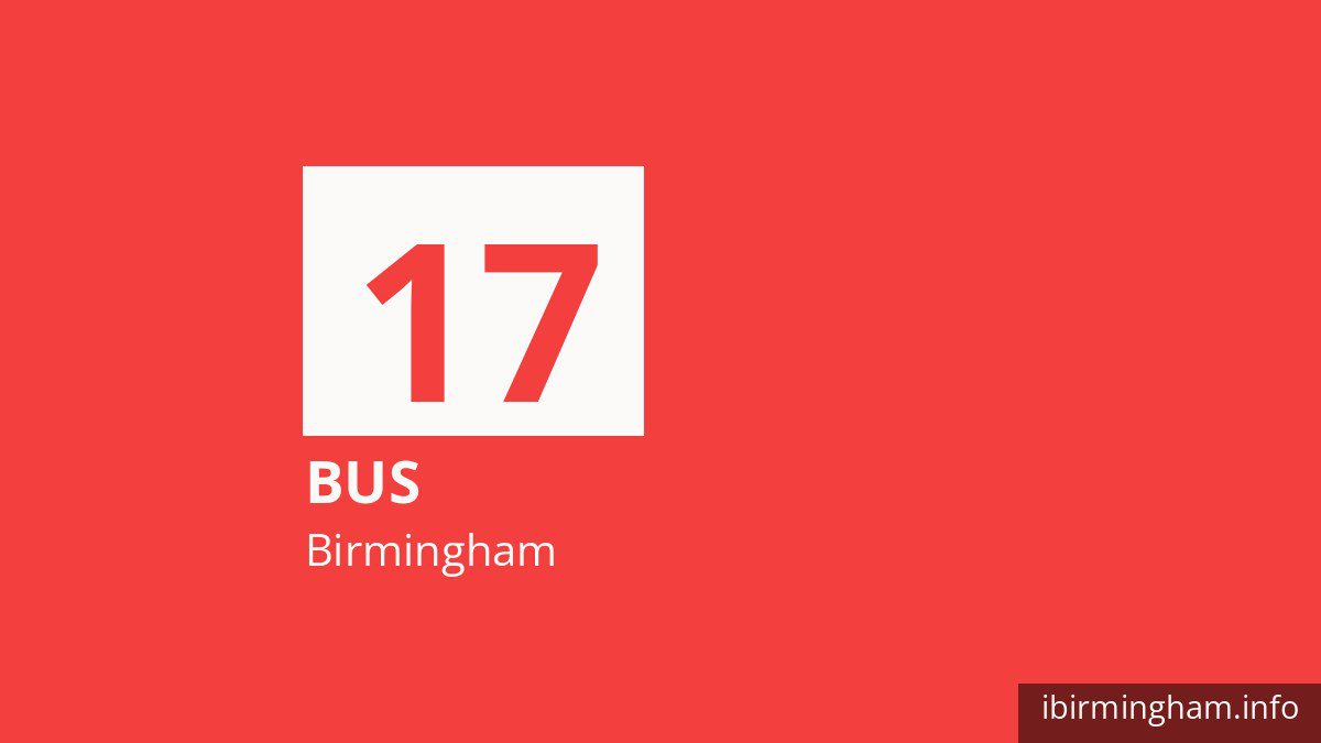 Bus route 17 in Birmingham