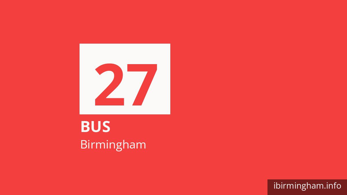 Bus route 27 in Birmingham