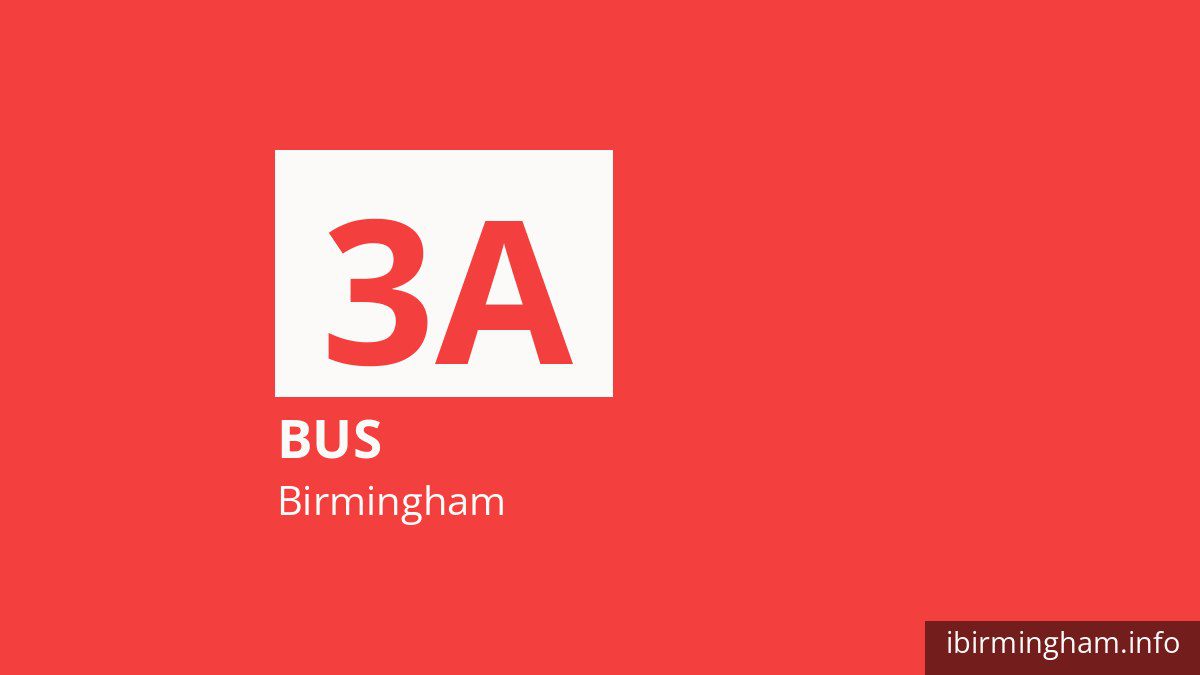 Bus route 3A in Birmingham