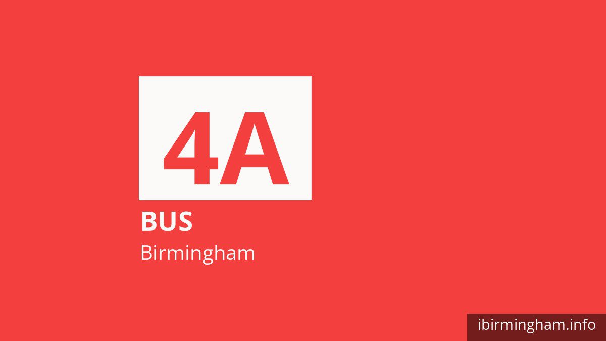 Bus route 4A in Birmingham