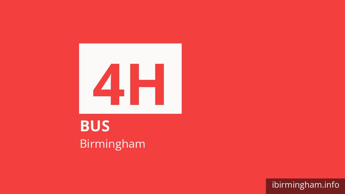 Bus route 4H in Birmingham