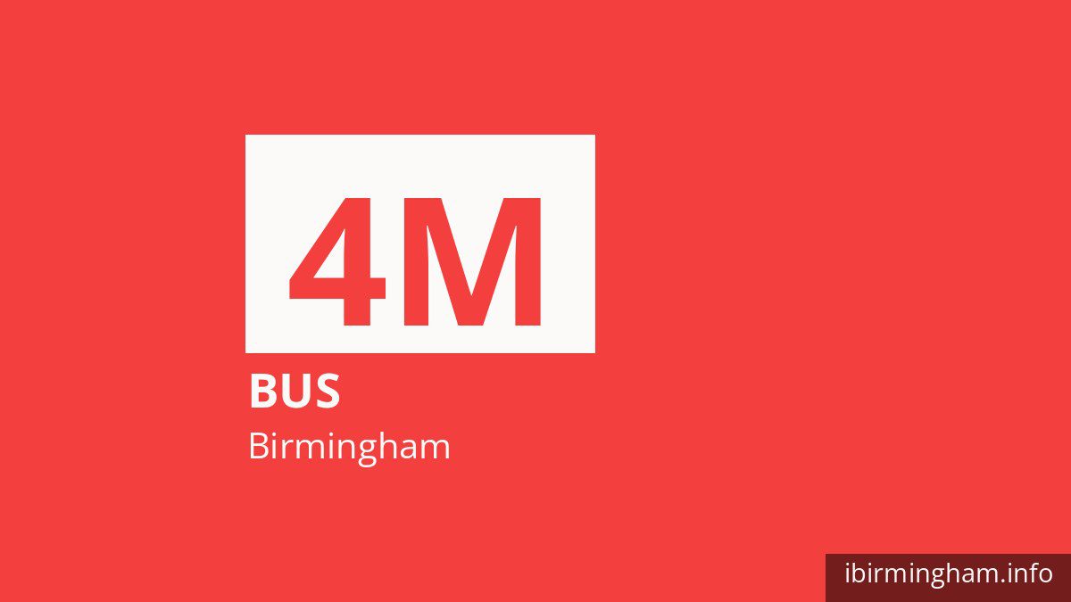 Bus route 4M in Birmingham