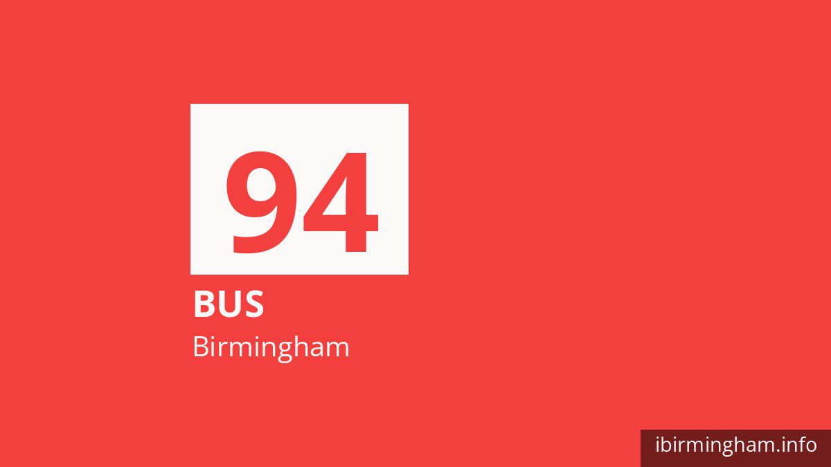 Bus route 94 in Birmingham