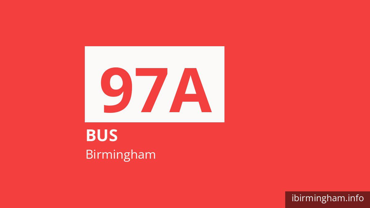 Bus route 97A in Birmingham